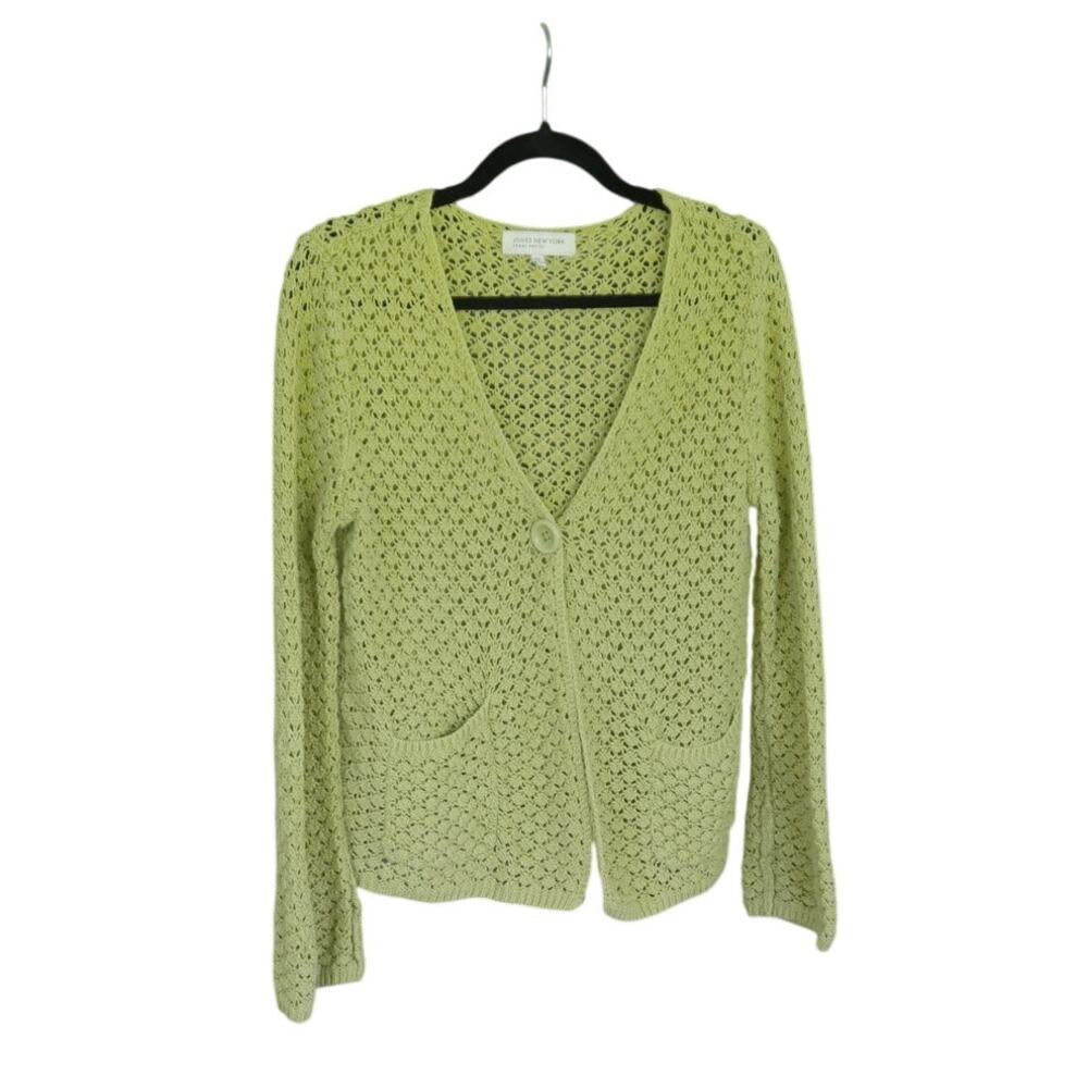 Jones New York Petite Medium Bell Sleeve Cottagecore Cardigan